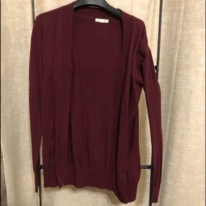 Maroon cardigan